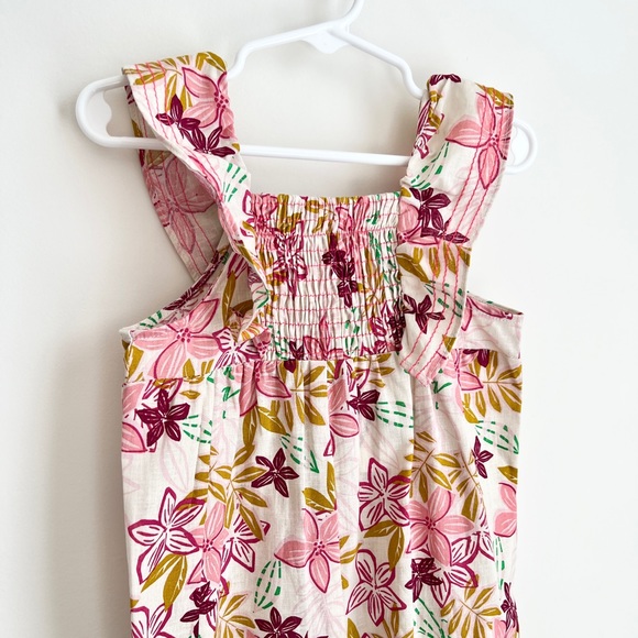 ZARA Floral Jumper with Flutter Straps Toddler Girl Size 3-4yrs NEW - Picture 2 of 8